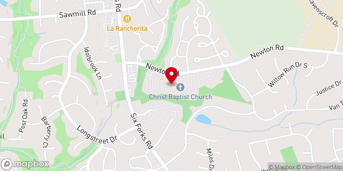 Map showing location of The King's Chapel