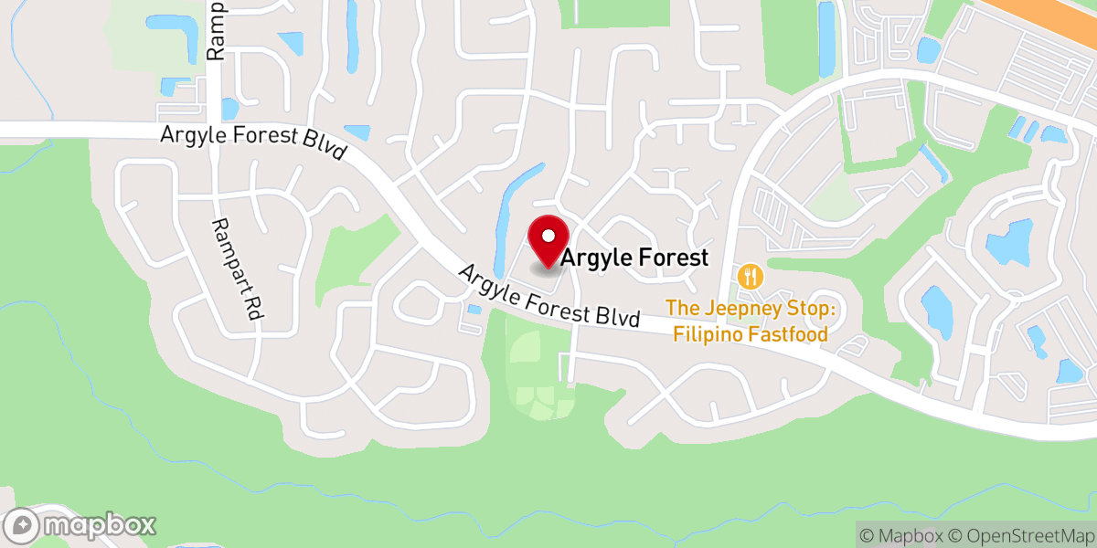 Map showing location of The Church at Argyle