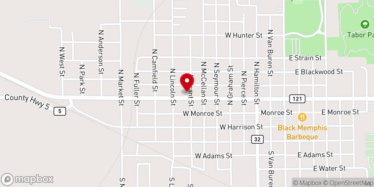 Map showing location of hwycoc