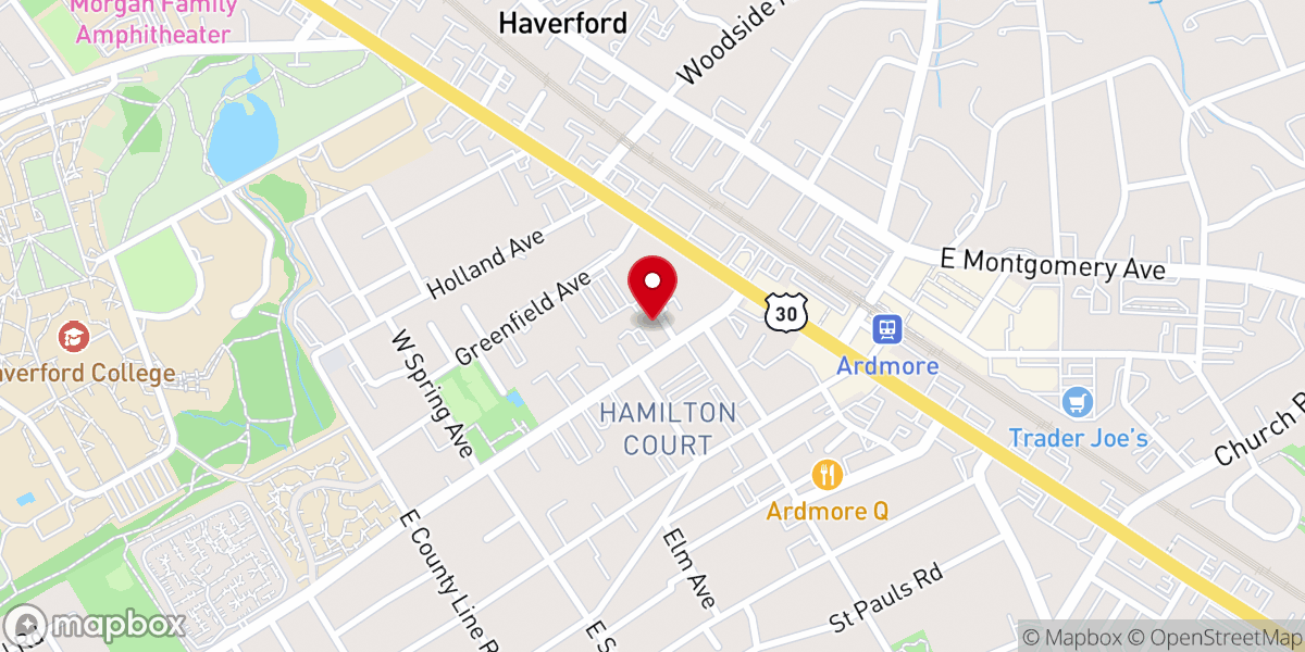 Map showing location of Saint Mary's Episcopal Church