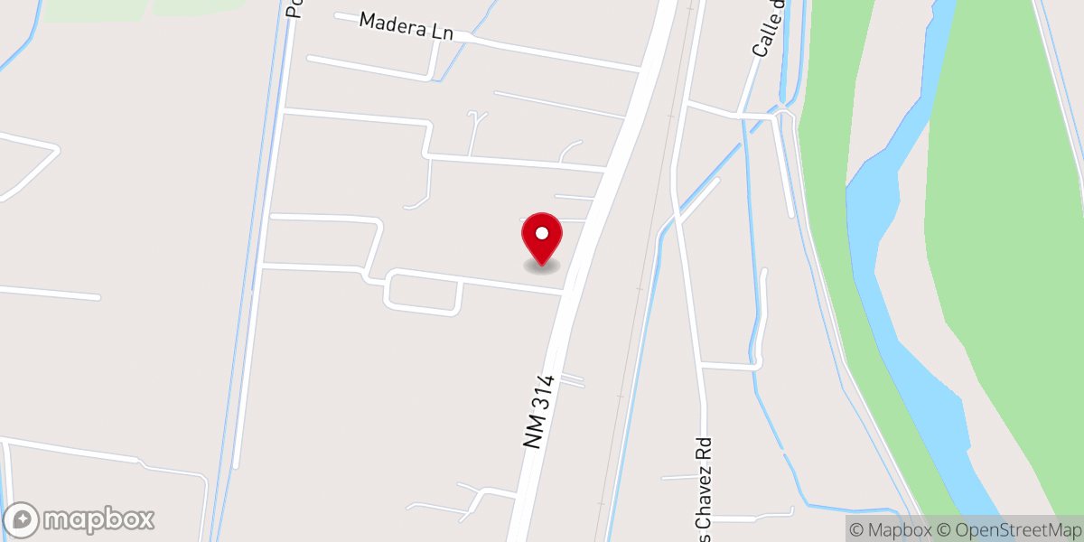 Map showing location of Iglesia Palabra de Vida