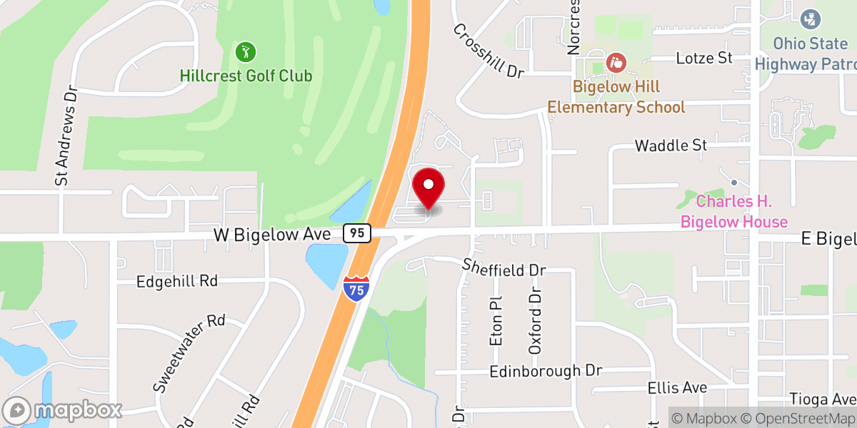 Map showing location of Upper Room Church of God