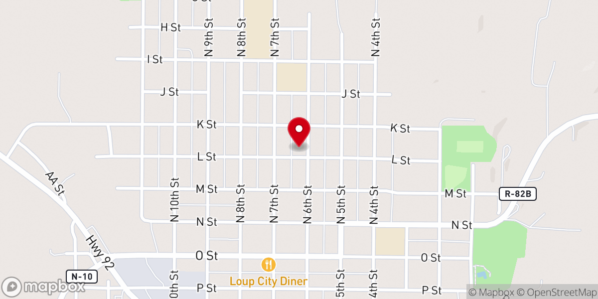 Map showing location of United Methodist Church