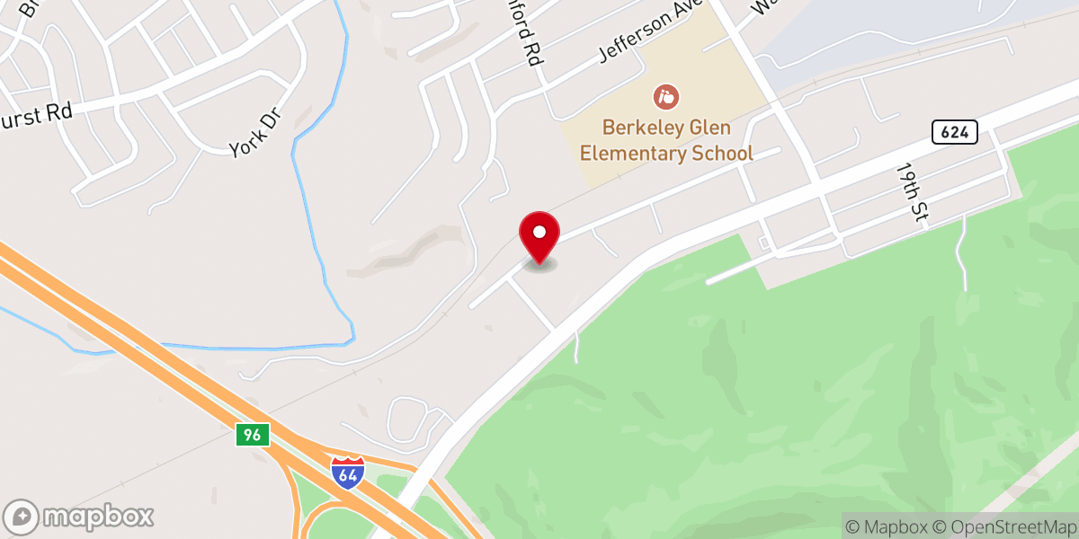 Map showing location of Saint James Baptist Church