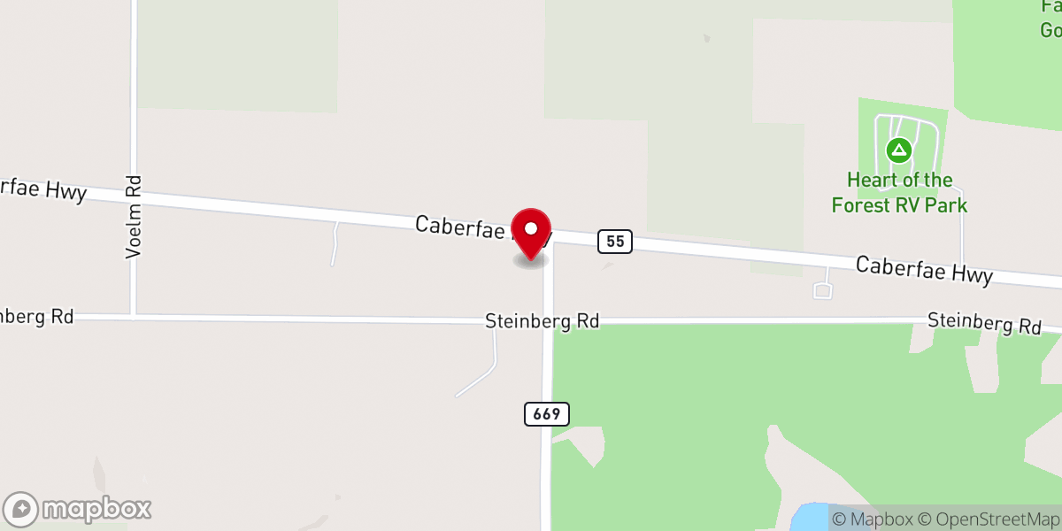 Map showing location of Beautiful Savior Lutheran Church