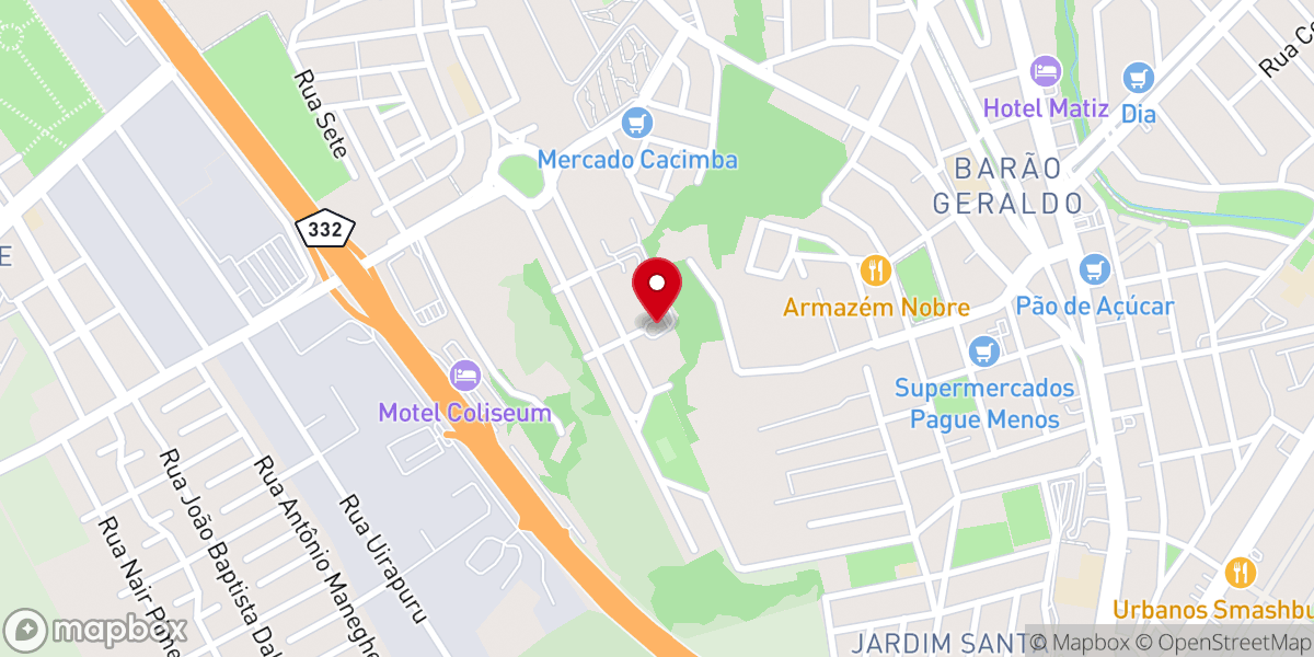 Map showing location of Igreja Batista Fonte