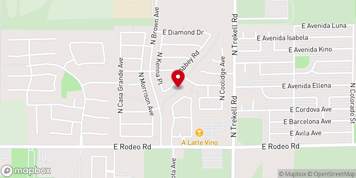 Map showing location of Casa Grande Baptist Church