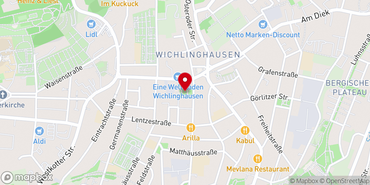 Map showing location of Wichlinghauser Kirche