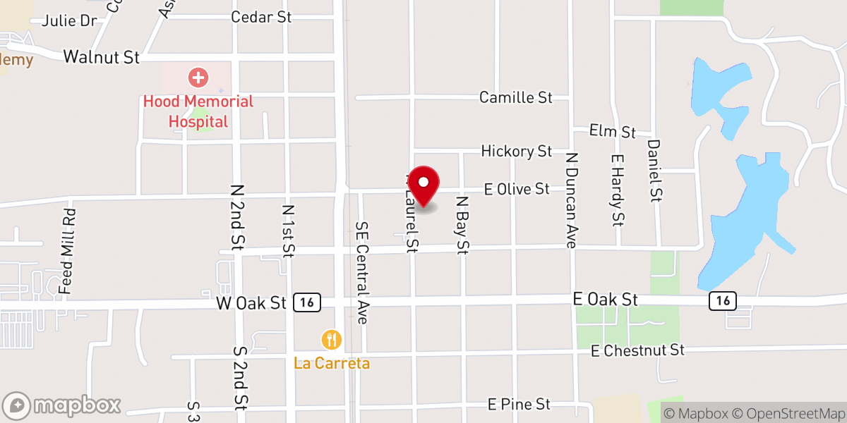 Map showing location of New Life Outreach Deliverance