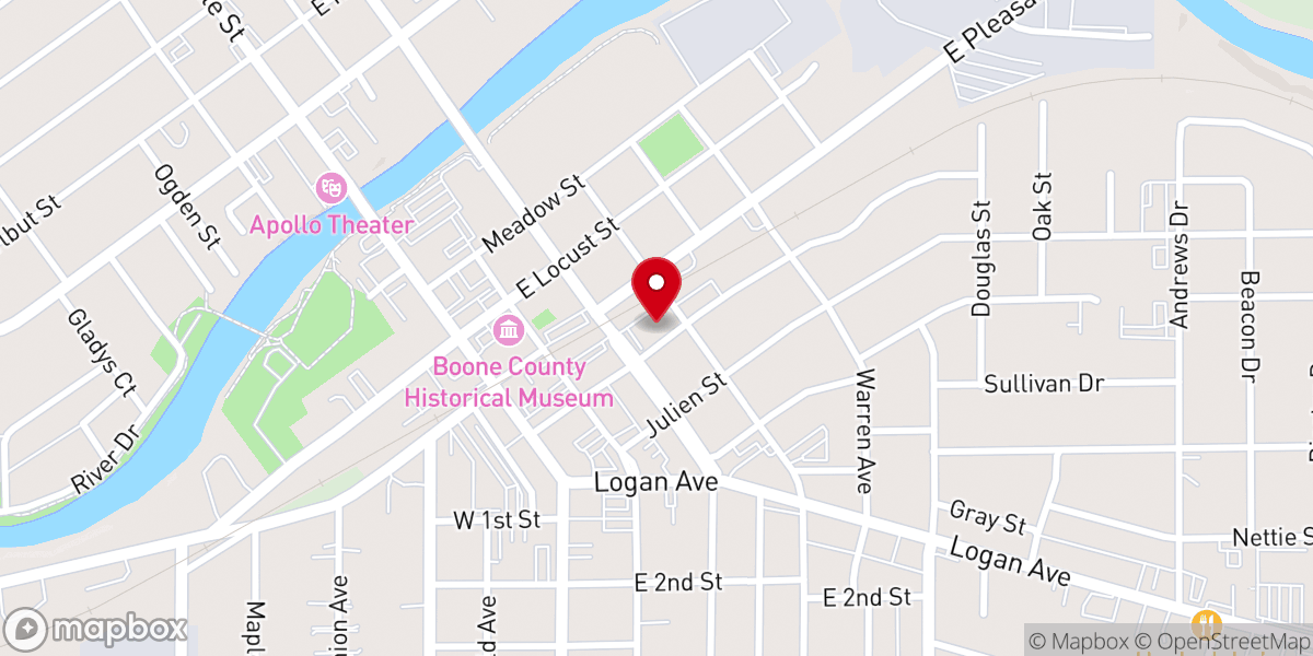 Map showing location of The Salvation Army Belvidere Corps Community Center