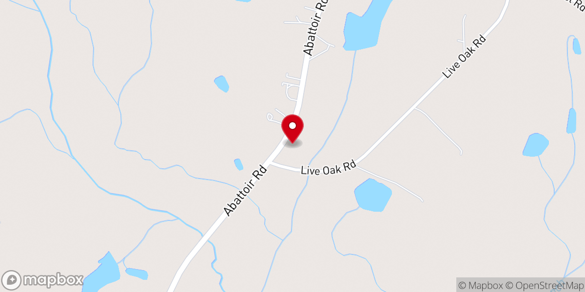 Map showing location of Little Flock Primitive Baptist Church