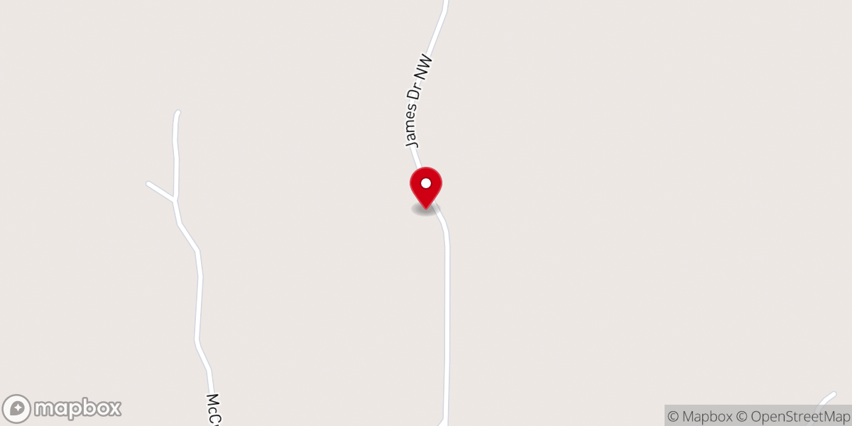 Map showing location of Jericho Church