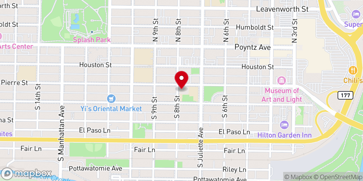Map showing location of Seven Dolors Catholic Parish