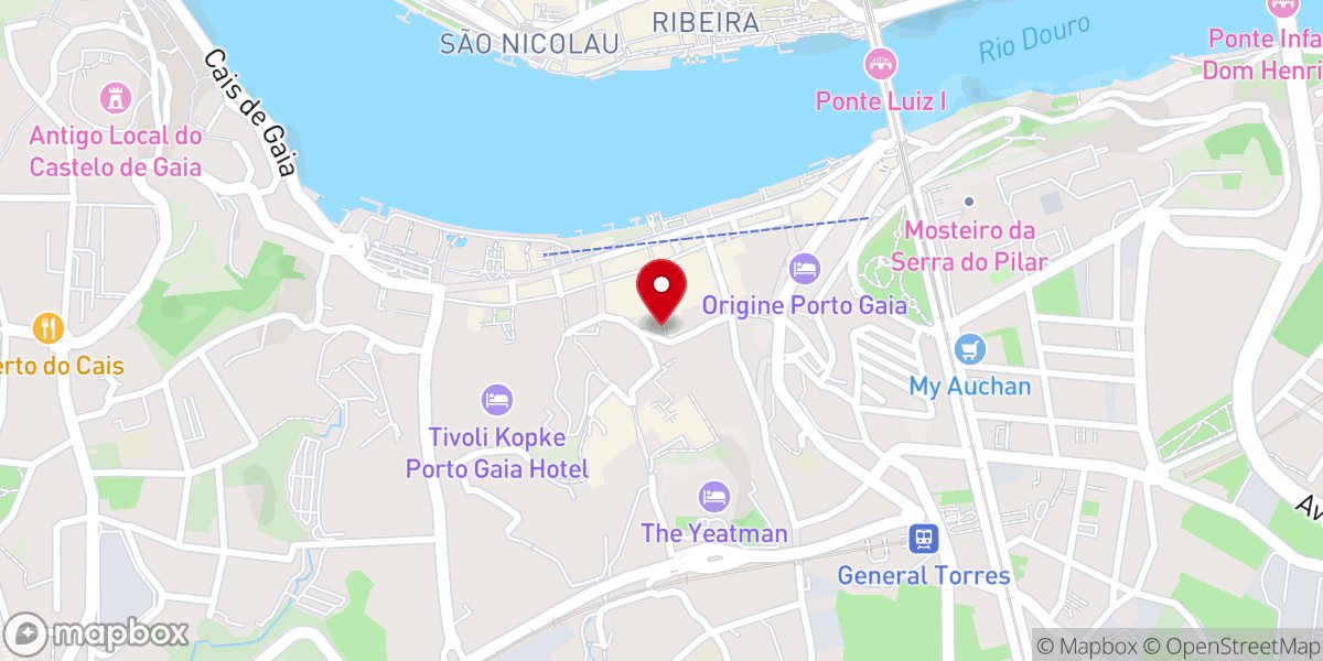 Map showing location of Centro Social Paroquial De Santa Marinha