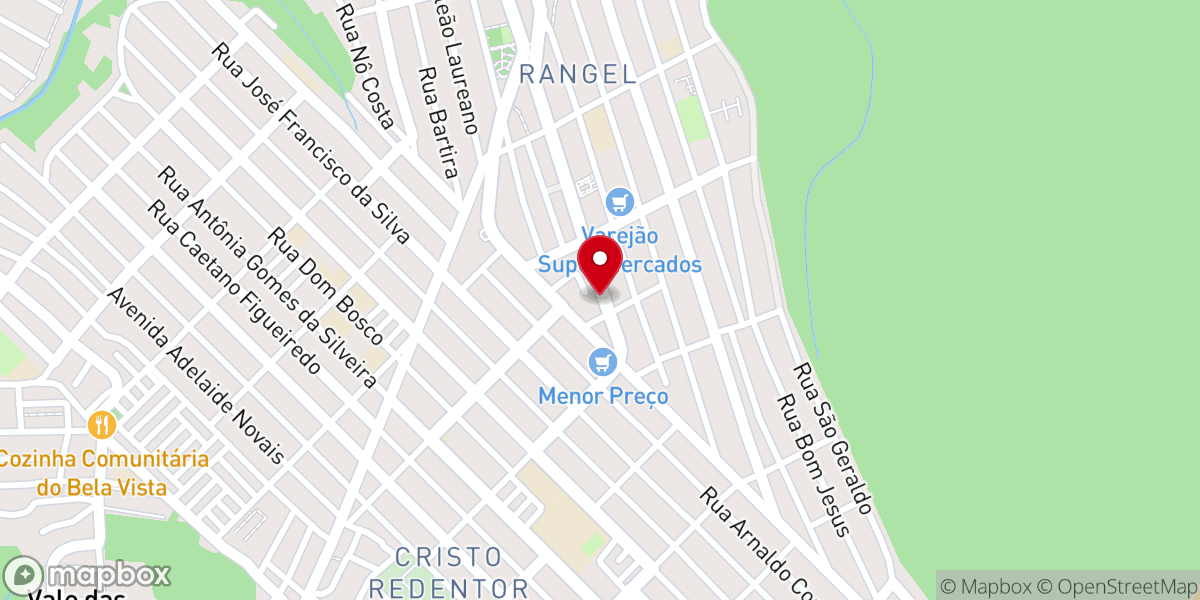 Map showing location of Assembleia de Deus Campo do Rangel Ministério do Guará