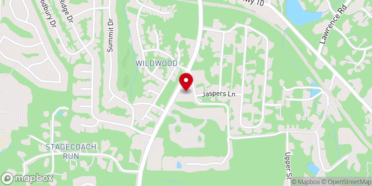 Map showing location of Hillsborough Church of God