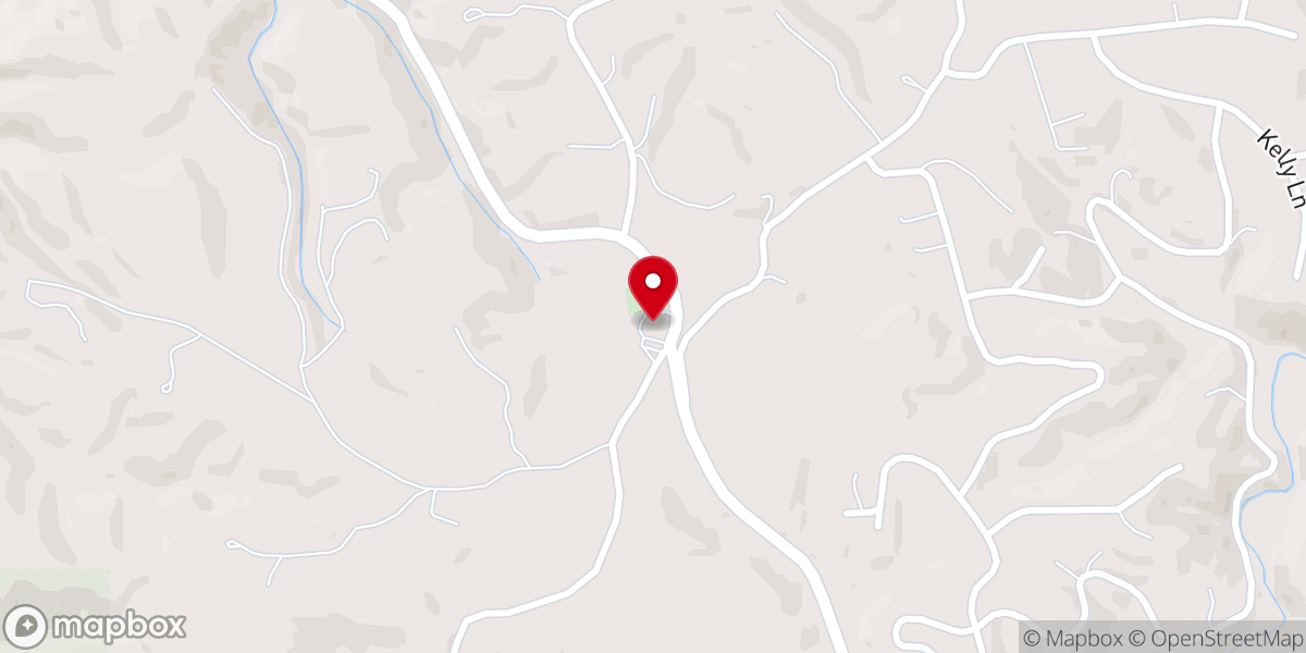 Map showing location of Silver Creek Baptist Church