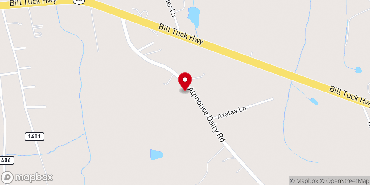 Map showing location of Dan River View Baptist Church