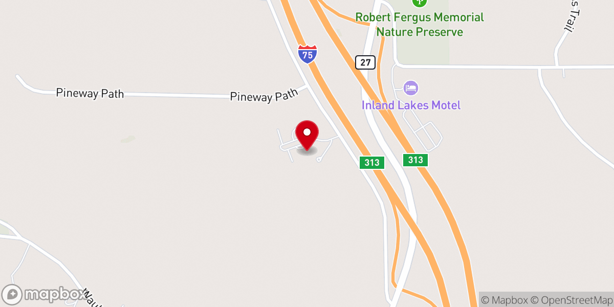 Map showing location of Living Waters GMC