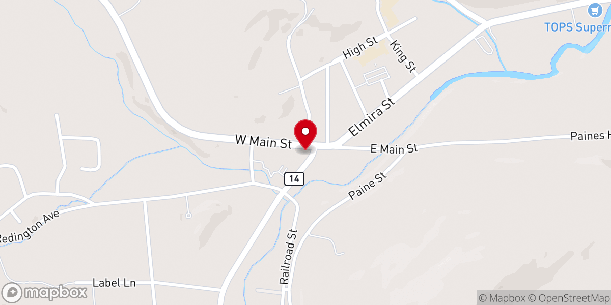 Map showing location of Old Covert Church
