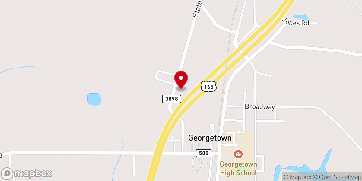 Map showing location of Georgetown United Pentecostal Church