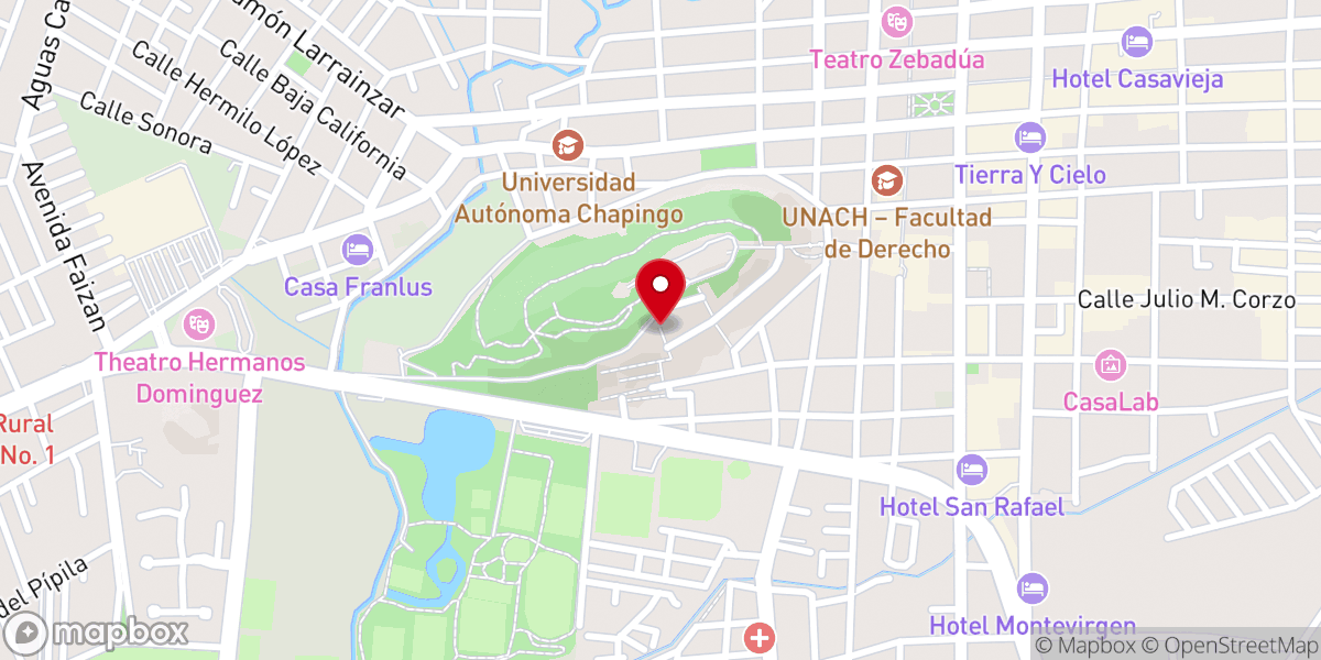 Map showing location of Mirador San Antonio