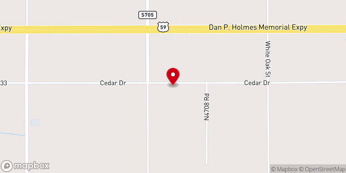 Map showing location of Calvary Baptist Church