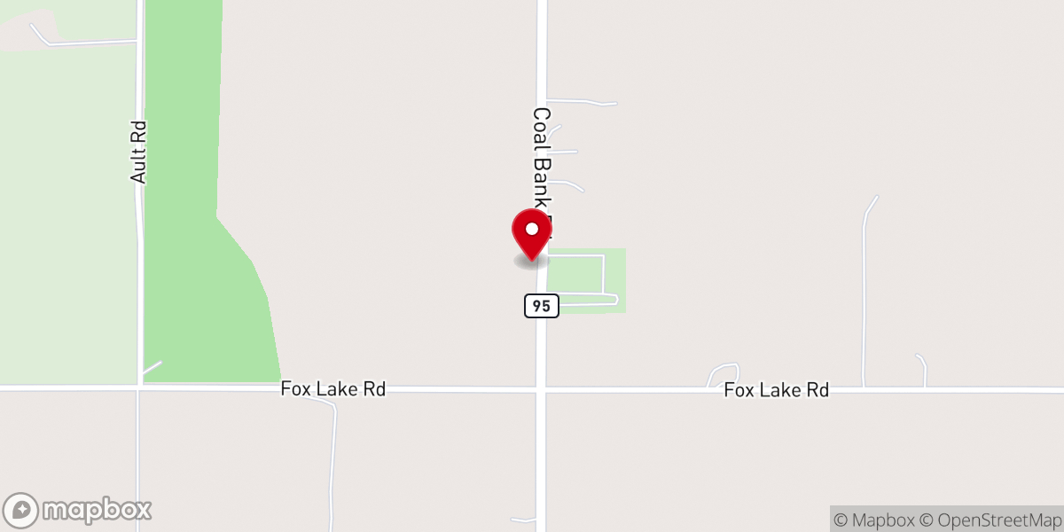 Map showing location of Saint Michael's Lutheran Church