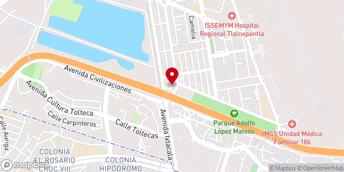 Map showing location of Iglesia cristiana comunidad buenas nuevas