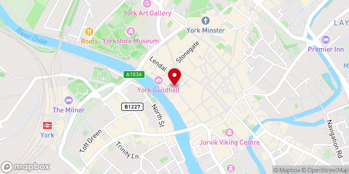 Map showing location of Church of St Martin le Grand