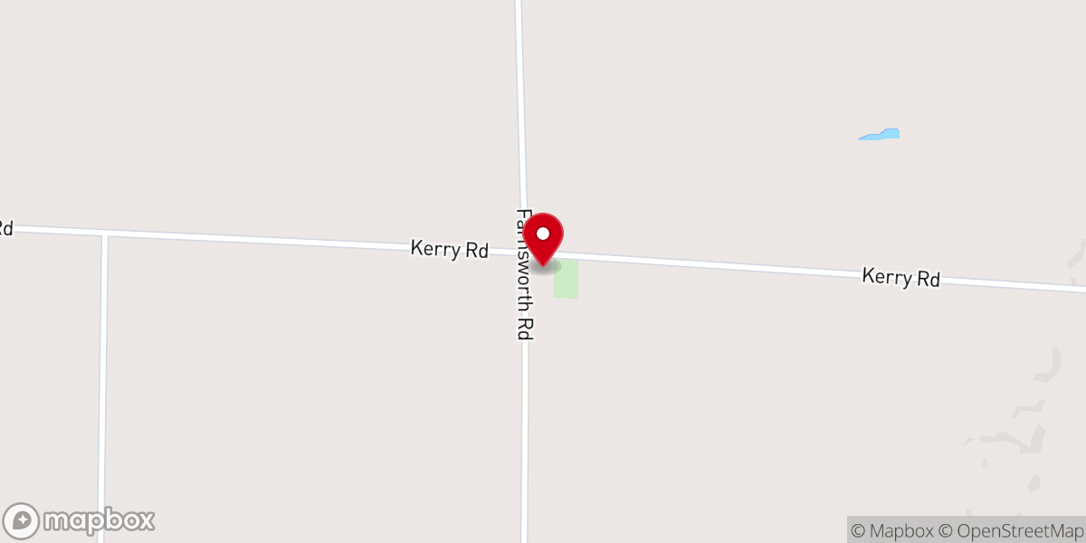 Map showing location of Pleasantview Mennonite Church