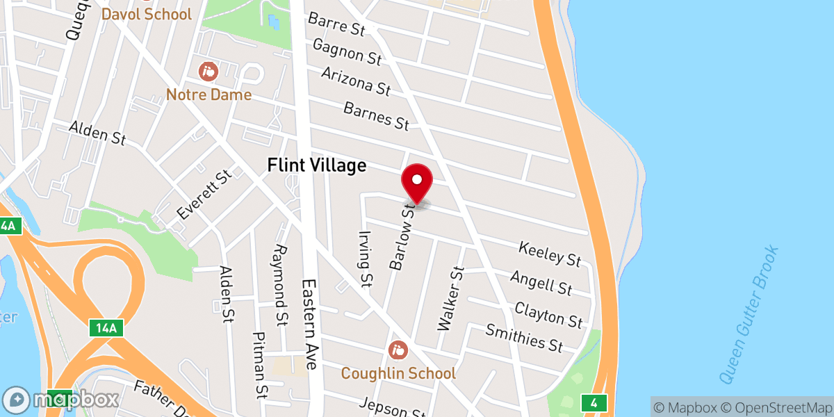 Map showing location of Portuguese American Baptist Church