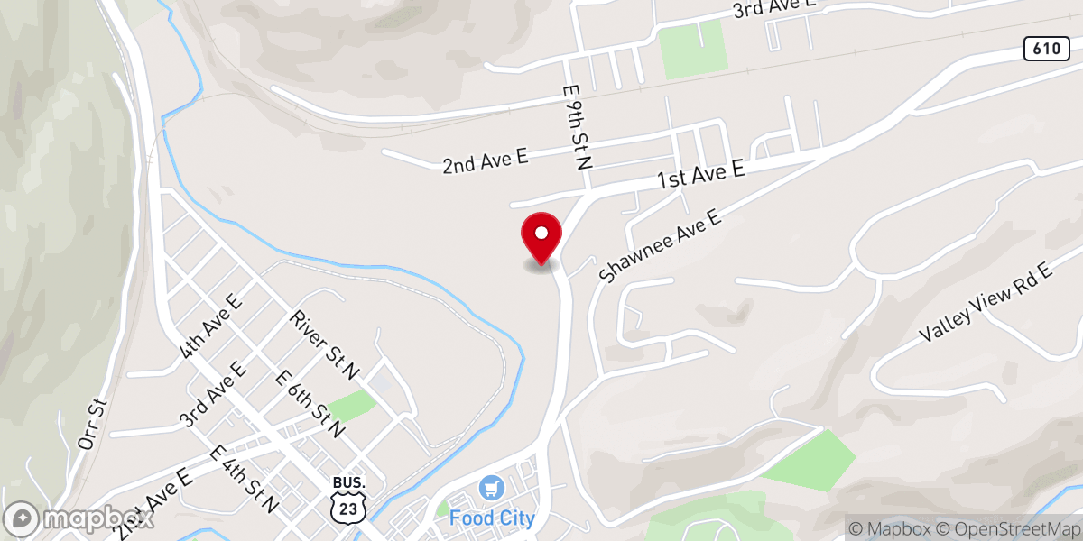 Map showing location of Heritage Church of God