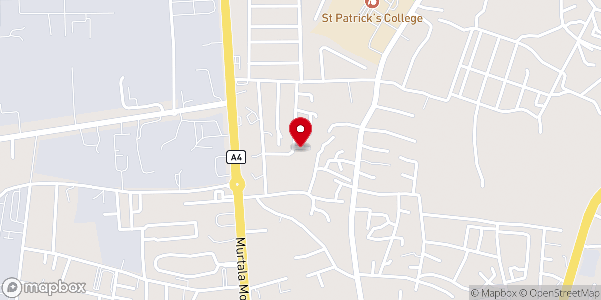 Map showing location of RCCG Strong Tower Pavillion