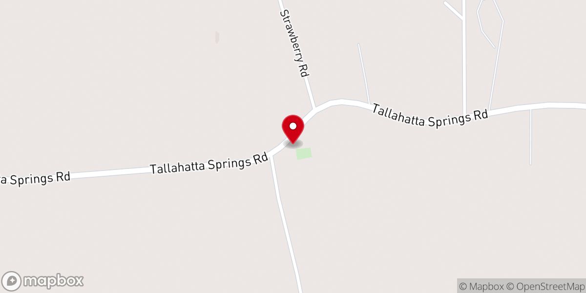 Map showing location of Bashan Baptist Church