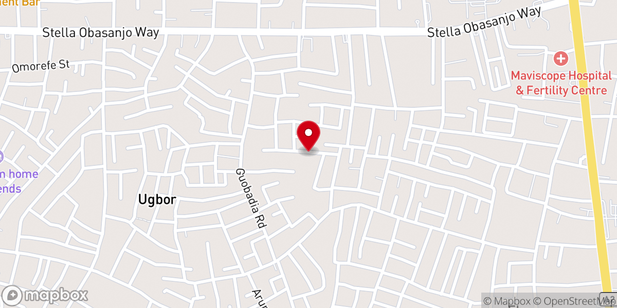 Map showing location of Mountain of Fire & Miracles Ministries Country Home Branch