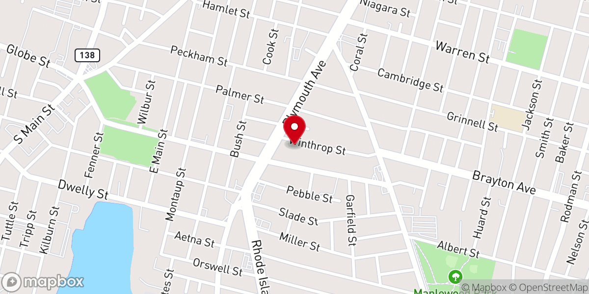 Map showing location of Holy Cross Polish Church