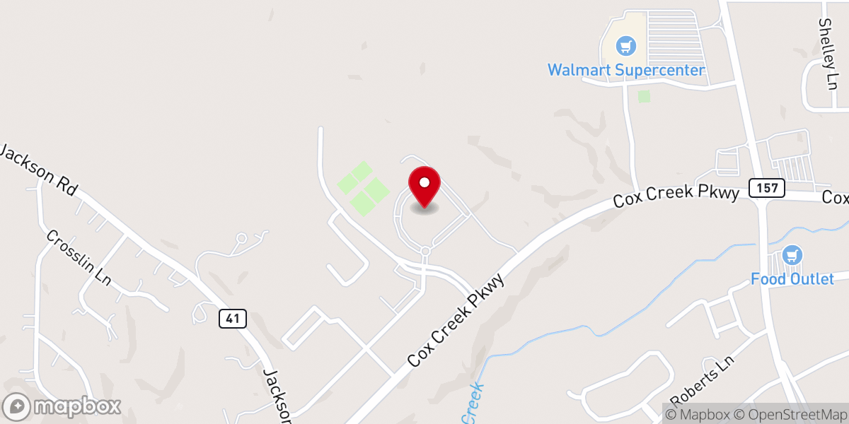 Map showing location of Cross Point Church of Christ