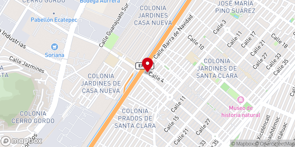 Map showing location of Iglesia Bautista Buena Esperanza