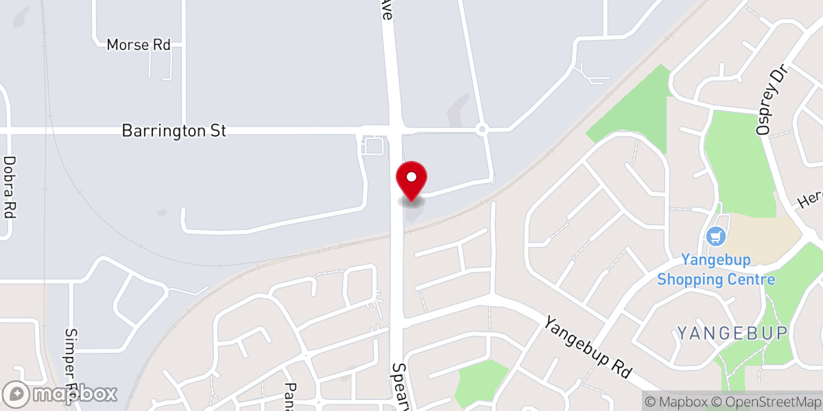 Map showing location of Perth Pentecostal Assembly