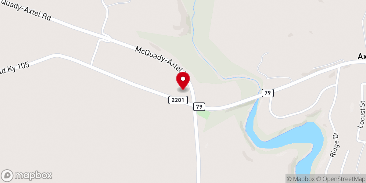 Map showing location of Hilltop Christian Fellowship