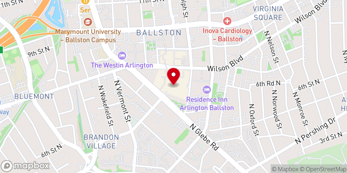 Map showing location of Onelife Fitness - Ballston