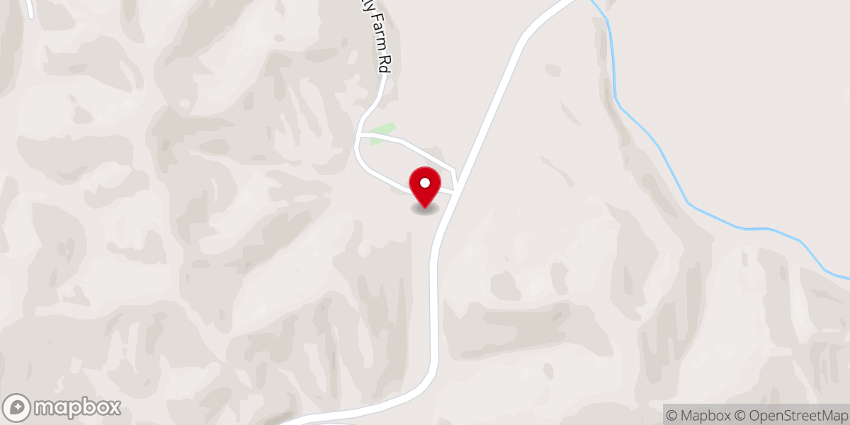Map showing location of Salyersville Calvary Faith Church