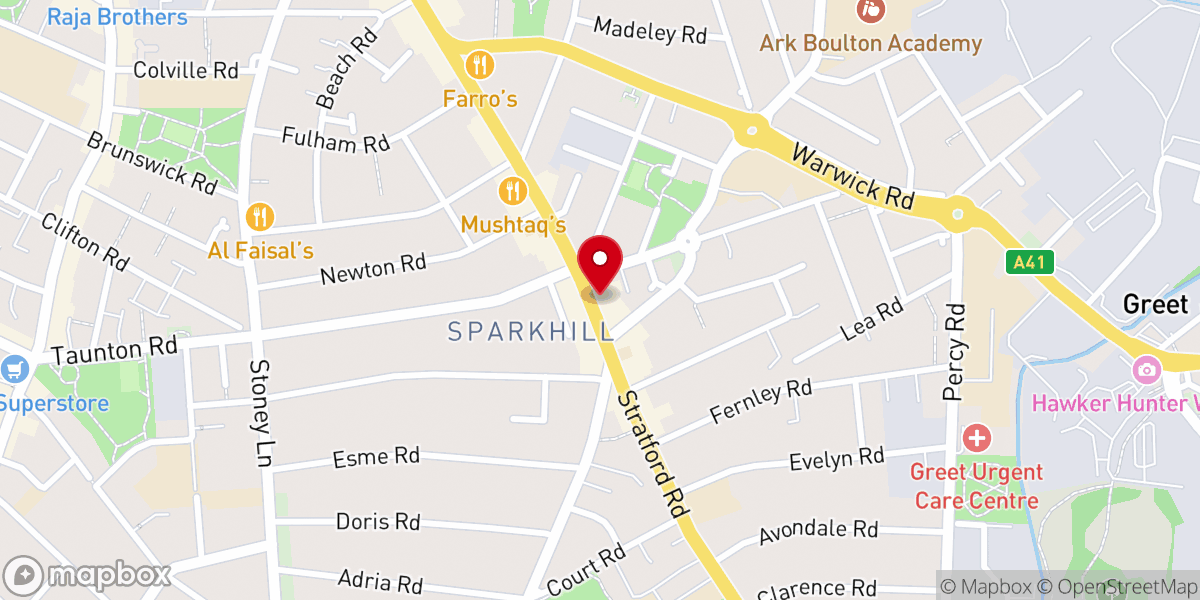 Map showing location of Lighthouse Chapel International