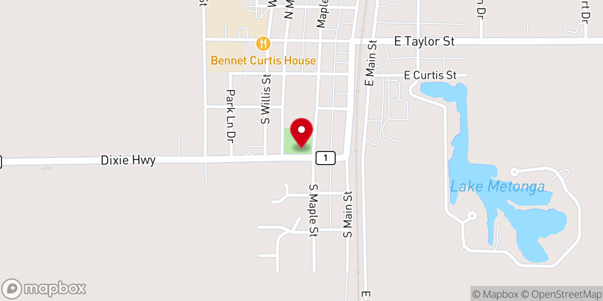 Map showing location of Grant Park Community Center