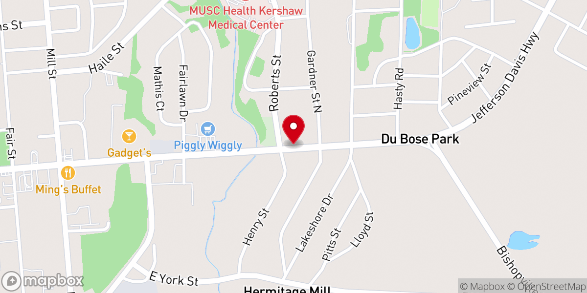 Map showing location of East Camden Church of God