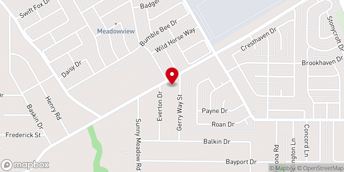 Map showing location of Lancaster Full Gospel Holy Temple