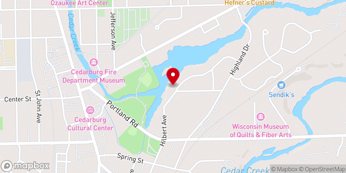 Map showing location of Clark Harry W
