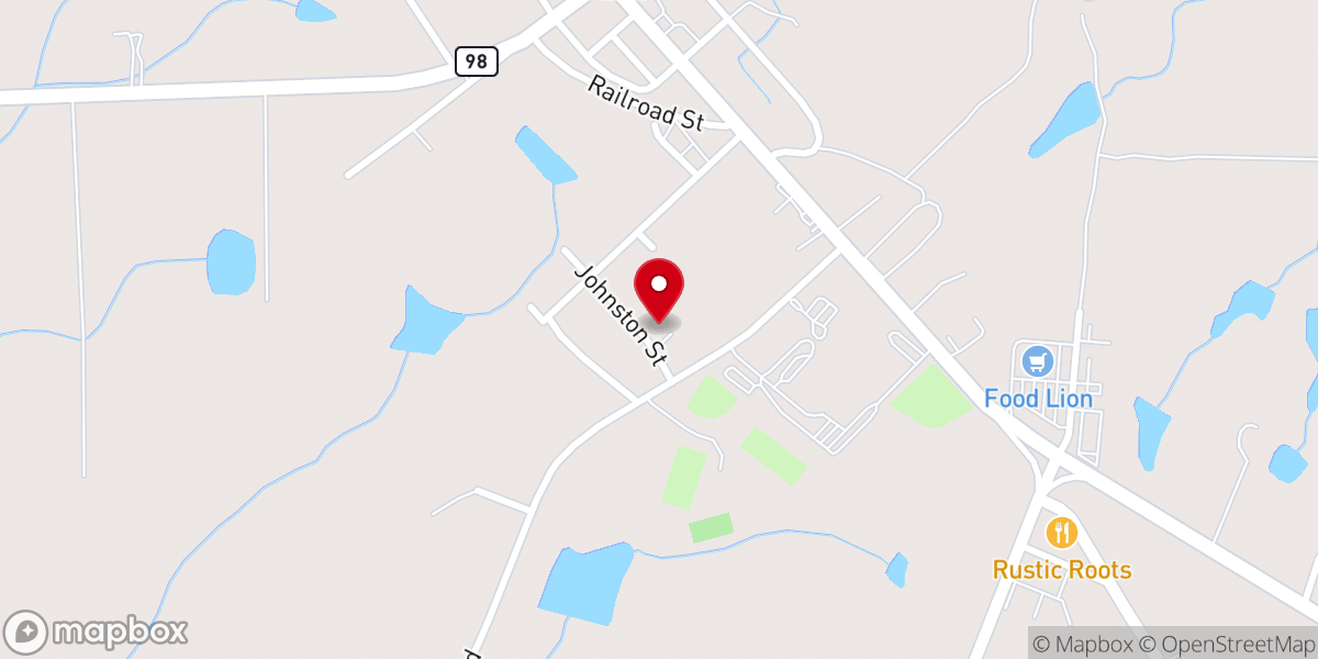 Map showing location of BUNN CHAPEL MISSIONARY BAPTIST CHURCH