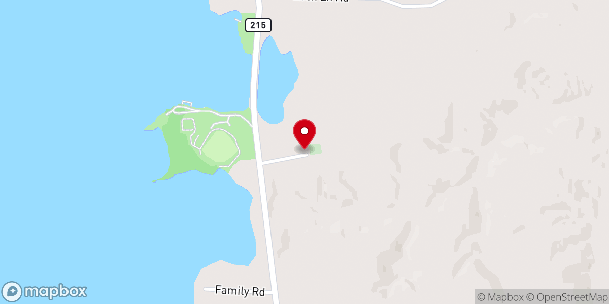 Map showing location of Brown Chapel Baptist Church